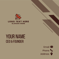 Grill Fork Sausage Business Card Image Preview