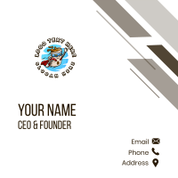 Superhero Coffee Mug Business Card Image Preview