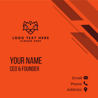 Tiger Shield Business Card Image Preview
