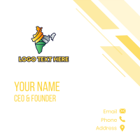 Colorful Indian Outline Business Card Image Preview