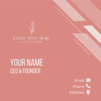 Feminine Flower Shop Wordmark Business Card Image Preview