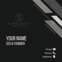 Classy Beauty Letter Business Card Image Preview
