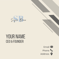 Sophisticated Classic Lettermark Business Card Image Preview