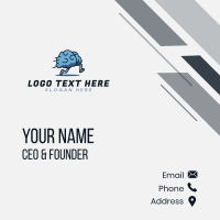 Fast Running Brain Business Card Image Preview