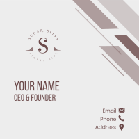 Expensive Elegant Lettermark Business Card Image Preview