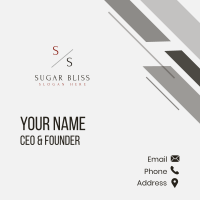 Elegant Professional Letter Business Card Image Preview