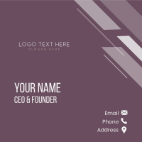 Feminine Simple Wordmark Business Card Image Preview