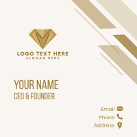 Modern Diamond Jewelry Business Card Image Preview