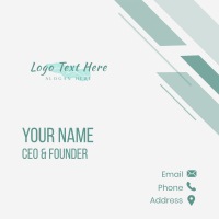 Beauty Leaf Wordmark Business Card Image Preview