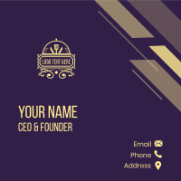 Art Deco Bistro Diner Business Card Image Preview