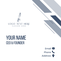 Feather Ink Quill Pen Business Card Image Preview