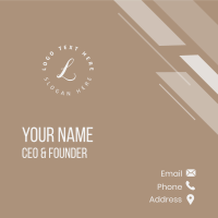 Classy Business Lettermark Business Card Image Preview