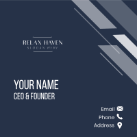 Classy Modern Wordmark Business Card Image Preview