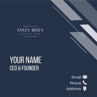 Classy Modern Wordmark Business Card Image Preview