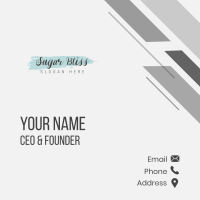 General Fashion Script Wordmark Business Card Image Preview