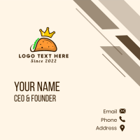 Taco Crown Business Card Image Preview