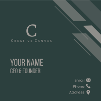 Classy Business Lettermark Business Card Image Preview