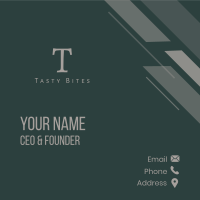 Classy Business Lettermark Business Card Image Preview