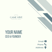 Stylish Classy Wordmark Business Card Image Preview