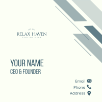 Stylish Classy Wordmark Business Card Image Preview