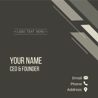Unique Business Wordmark Business Card Image Preview