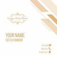 Classy Boutique Wordmark Business Card Image Preview