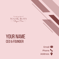 Elegant Aesthetic Wordmark Business Card Image Preview