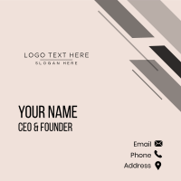 Classy Company Wordmark Business Card Image Preview