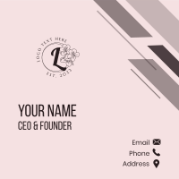 Classy Fashion Lettermark Business Card Image Preview