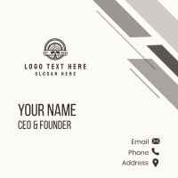 Woodwork Axe Badge Business Card Image Preview