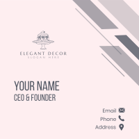 Flower Cake Decor Business Card Image Preview