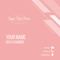 Girly Pastel Shop Wordmark Business Card Image Preview