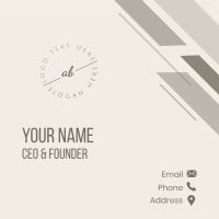 Elegant Dainty Lettermark Business Card Image Preview