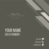 Simple Store Wordmark Business Card Image Preview