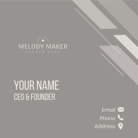 Classy Boutique Wordmark Business Card Image Preview