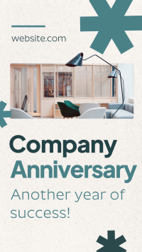 Minimalist Company Anniversary Facebook Story