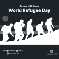 Refugee March Instagram Post Image Preview