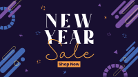 New Year Blob Sale Facebook Event Cover