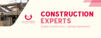 Modern Construction Experts Facebook Cover Image Preview