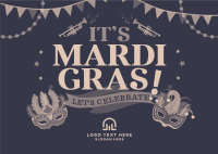 Mardi Gras Postcard example 2