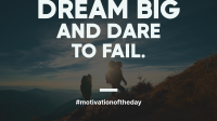 Dream Big Motivation Animation Image Preview