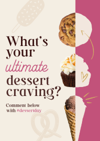 Dessert Customer Engagement Flyer