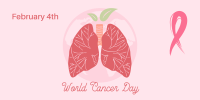 Lungs World Cancer Day  Twitter Post