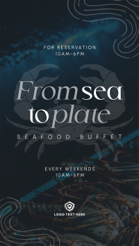 Seafood Cuisine Buffet Instagram Story Image Preview