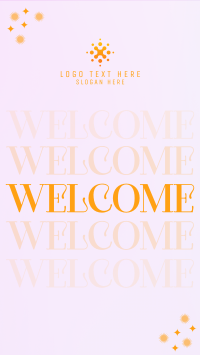 Gradient Sparkly Welcome Instagram Story