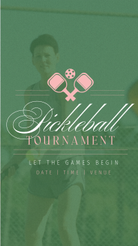 Classic Pickleball Tournament Instagram Reel Design