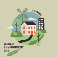 Green Home Environment Day  Instagram Post