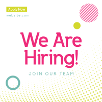 Circles & Patterns Hiring Instagram Post Design