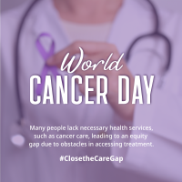 Cancer Day Ribbon Pin Instagram Post