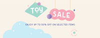 Cute Toys Sale Promo Facebook Cover